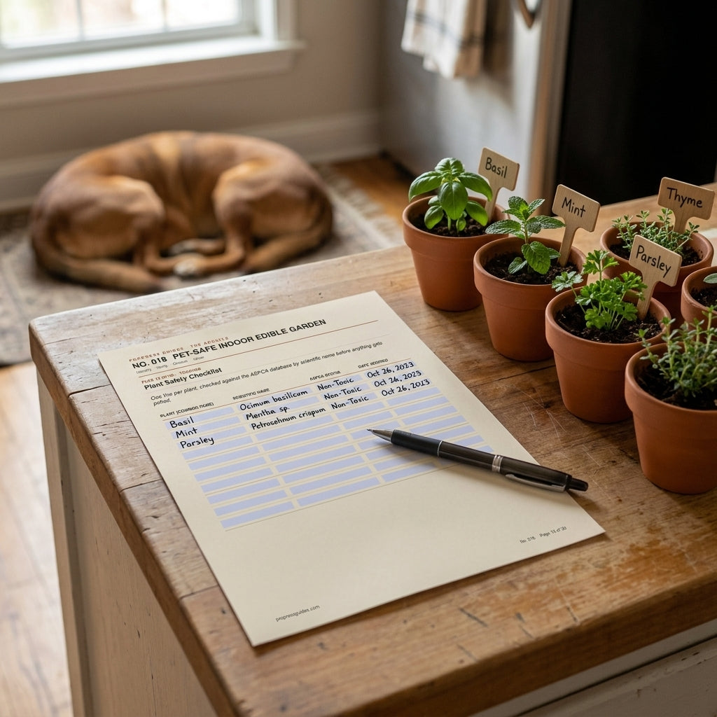 Pet-Safe Indoor Edible Garden — Non-Toxic Herbs for Cats and Dogs