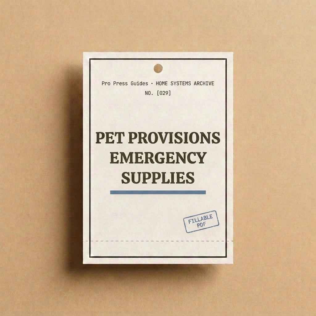 Pet Provisions Emergency Supplies: Disaster Readiness Checklist for Pet Owners
