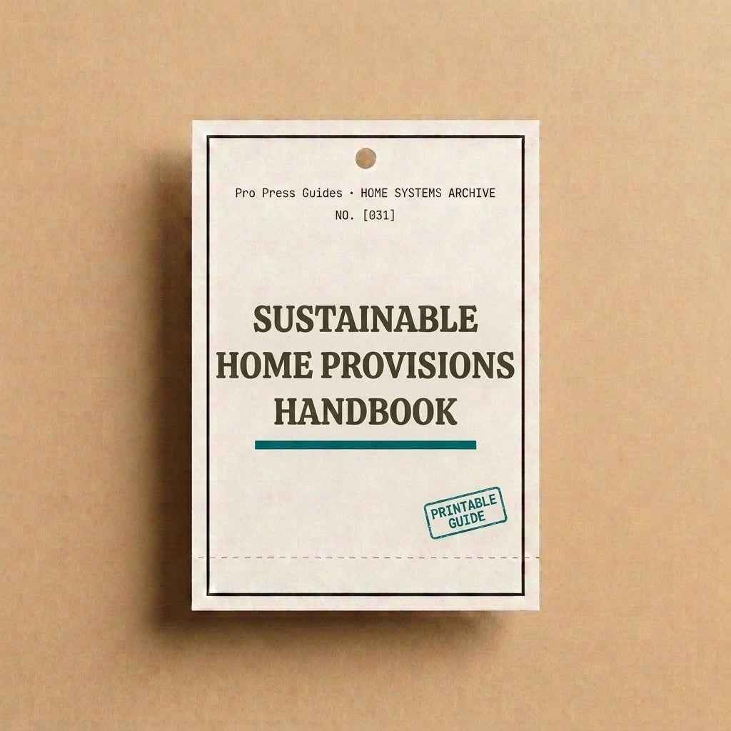 The Sustainable Home Provisions Handbook: A Zero Waste Self Sufficiency Guide for the Home
