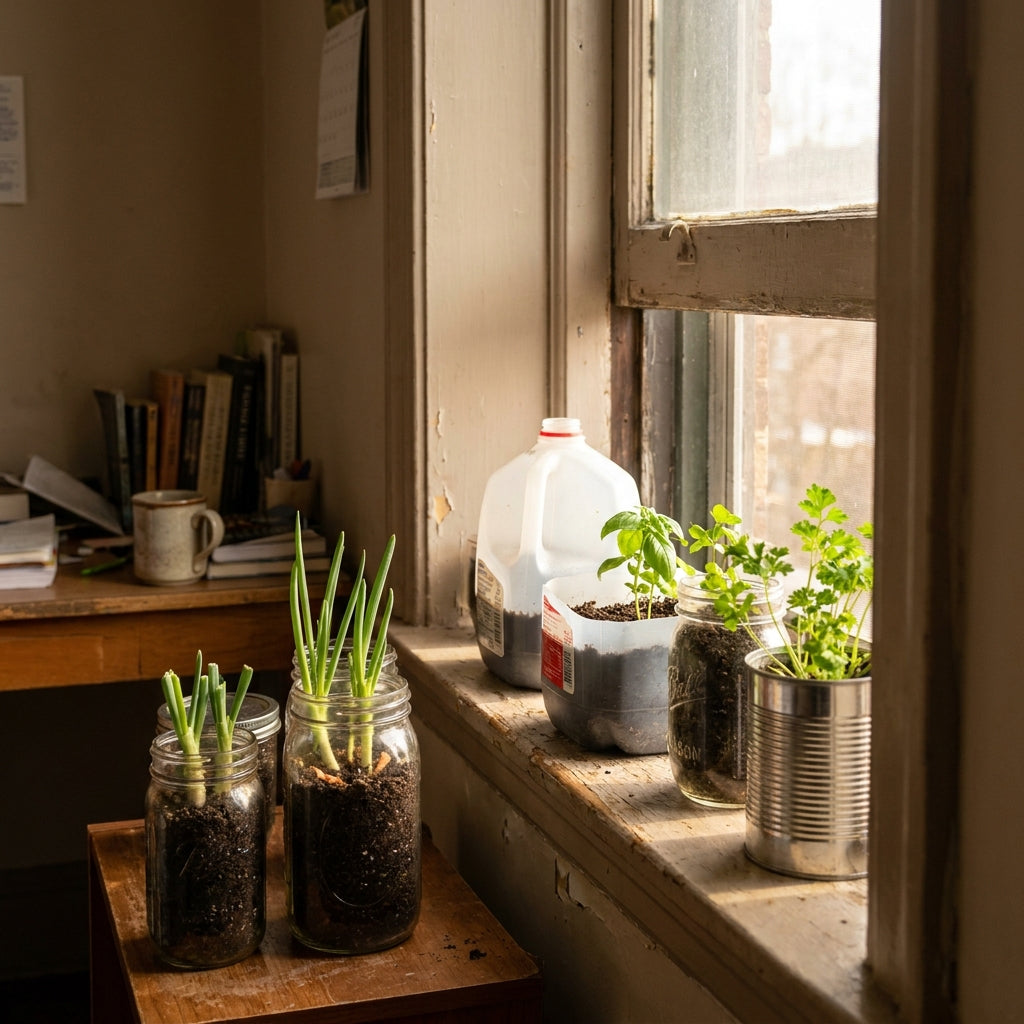 Budget Apartment Garden — DIY Indoor Vegetable Garden Guide