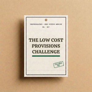 The Low Cost Provisions Challenge: A 30-Day Pantry Stocking Plan on a Budget