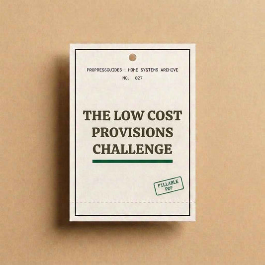 The Low Cost Provisions Challenge: A 30-Day Pantry Stocking Plan on a Budget
