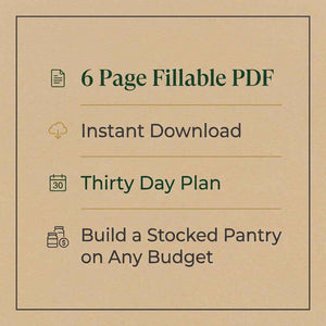 The Low Cost Provisions Challenge: A 30-Day Pantry Stocking Plan on a Budget