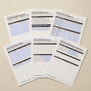The Habit Stacking Decluttering Guide, Daily Micro Habits to Stop Clutter From Coming Back (Fillable PDF)