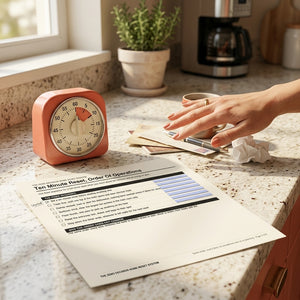 The Zero Decision Home Reset System, Fast Fixed Order Resets for Decision Fatigue (Fillable PDF)