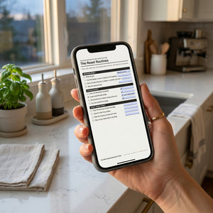 The Zero Decision Home Reset System, Fast Fixed Order Resets for Decision Fatigue (Fillable PDF)