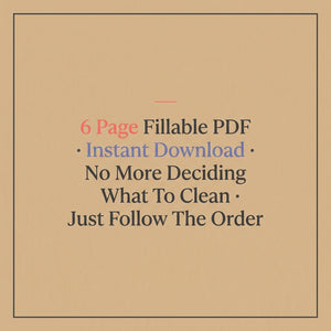 The Zero Decision Home Reset System, Fast Fixed Order Resets for Decision Fatigue (Fillable PDF)
