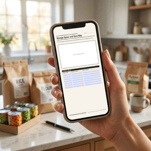 Bulk Provisions Management for Large Families, Wholesale Buying and Storage Planner (Fillable PDF)