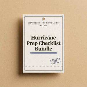 Hurricane Prep Checklist Bundle | Essential Storm Season Tracker