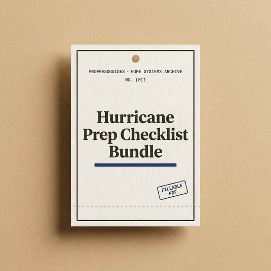 Hurricane Prep Checklist Bundle | Essential Storm Season Tracker