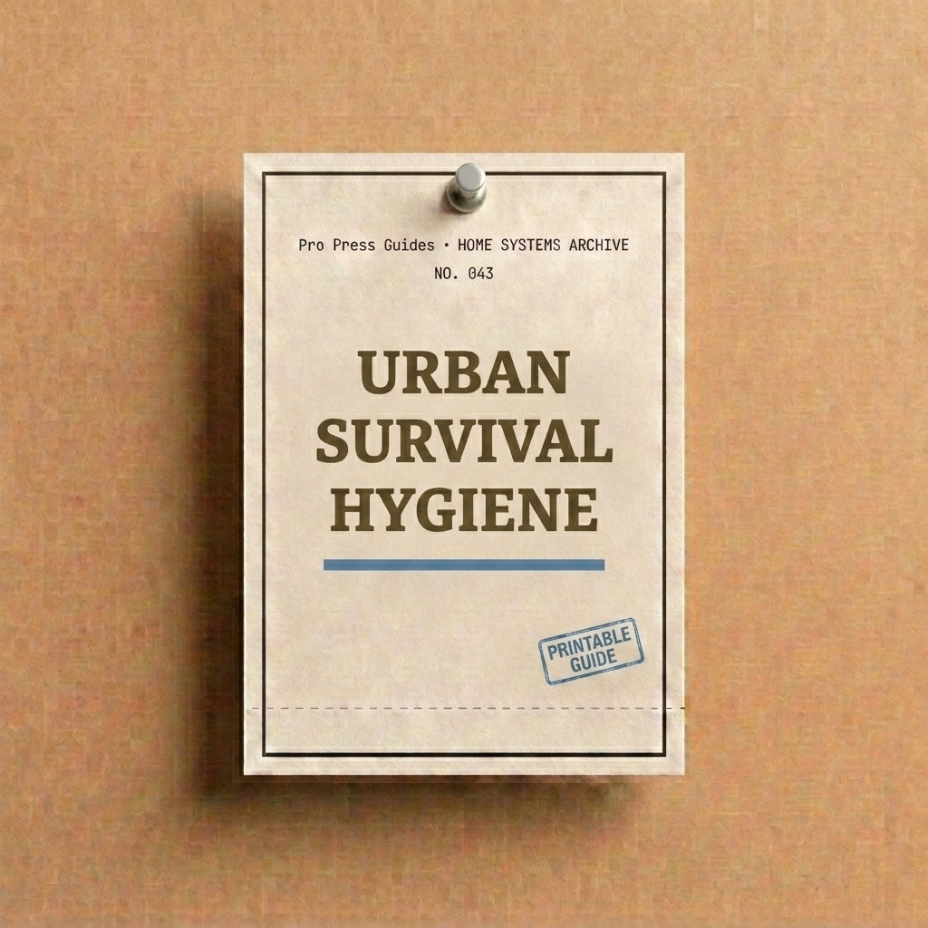 Urban Survival Hygiene, Sanitation Without Utilities for Apartments and High Density Housing (Printable PDF)