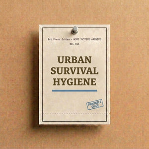 Urban Survival Hygiene, Sanitation Without Utilities for Apartments and High Density Housing (Printable PDF)